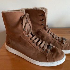 UGG lace up sherpa lined boot - Size 12